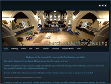Tablet Screenshot of churchunderfloorheating.com